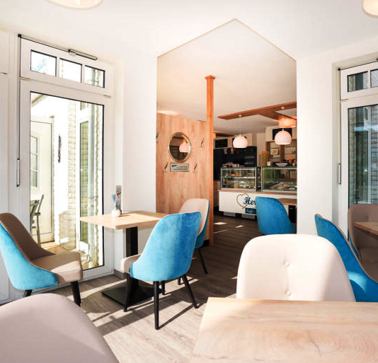 Eiscaféeinrichtung, Gaststätteneinrichtung, Bistroeinrichtung, Caféeinrichtung